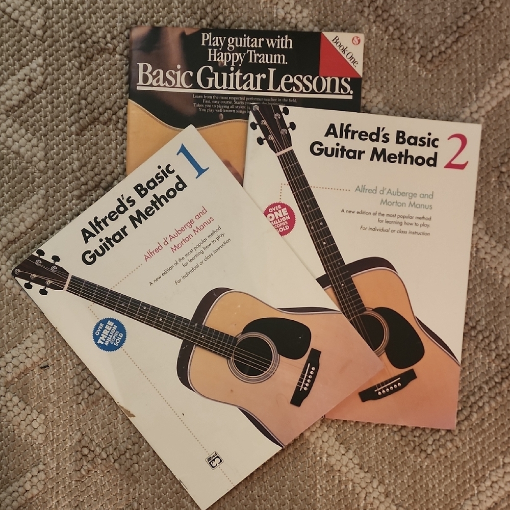 Alfred's Basic Guitar Method 1 & 2 Books